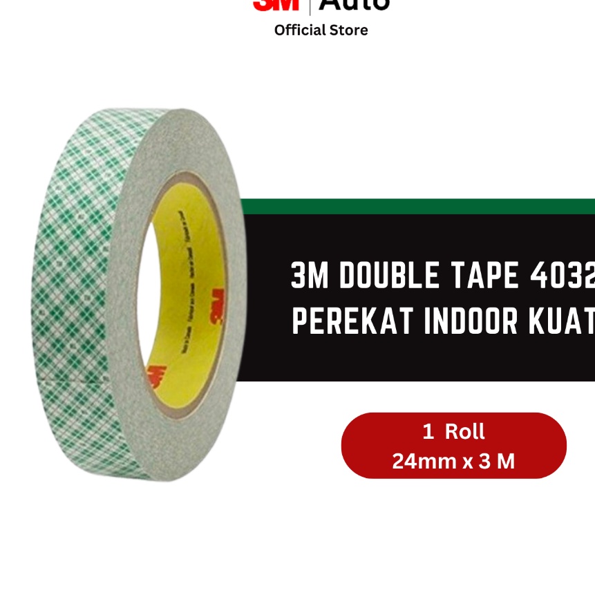 

Murah 3M Scotch Double Tape 432 Mounting Tape Urethane Foam Tape 24mm x 3m