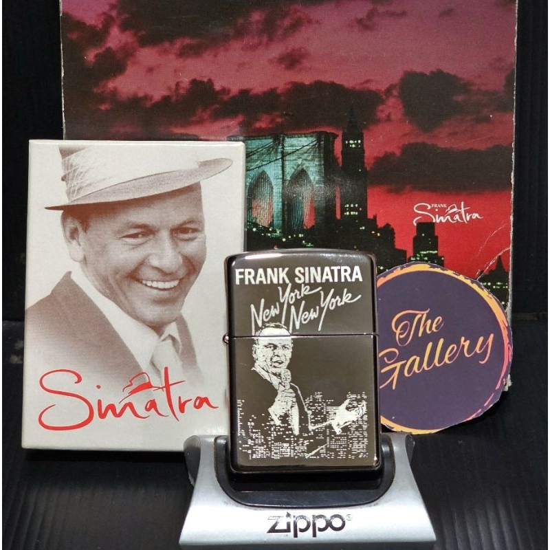 ⭐️⭐️⭐️⭐️⭐️ ORIGINAL ZIPPO OFFICIAL FRANK SINATRA NEW YORK NEW YORK TAHUN 2003