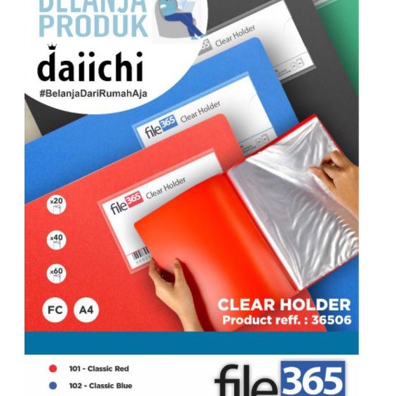 

Hemat Map Clear Holder Daiichi 365 A4 4 lembar