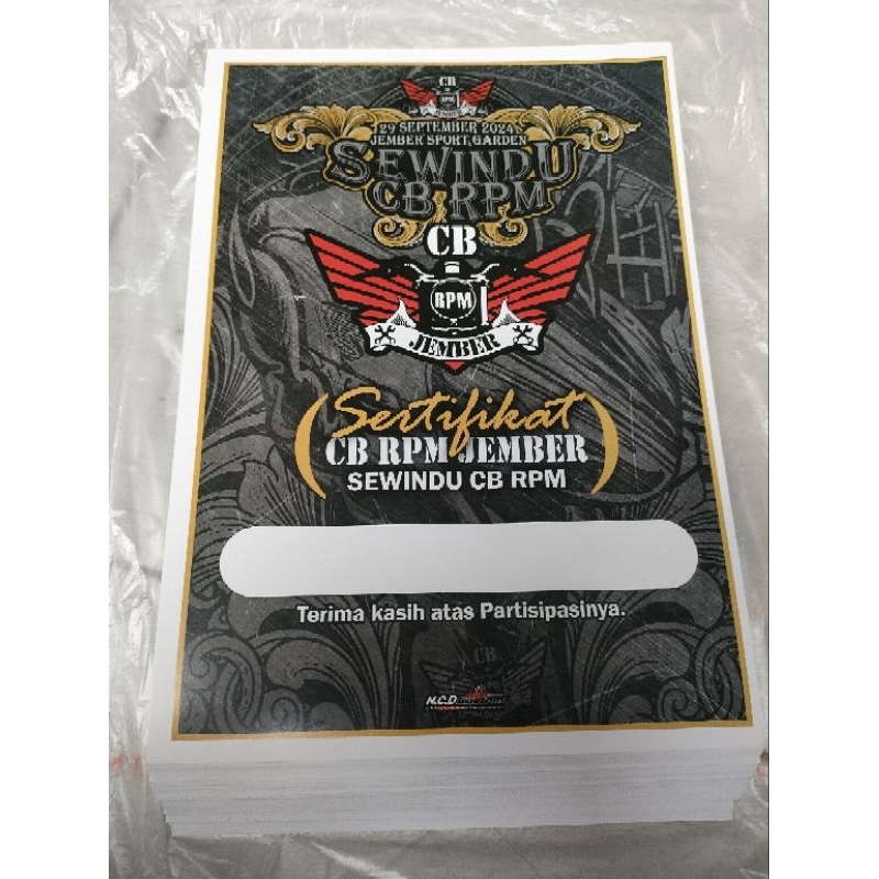 

Sertifikat Sewindu CB RPM Jember Piagam Sewindu CB RPM Jember