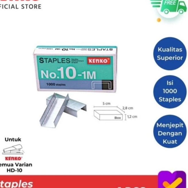 

HJ6 Isi Staples No 1 Kenko 2 pack Straples