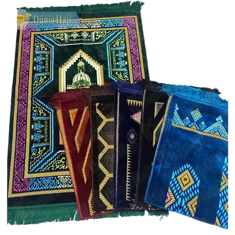Sajadah Bulu ALIF PREMIUM Besar Uk. 70x110 Souvenir Sajadah Tebal Turki Turkey Turkiye