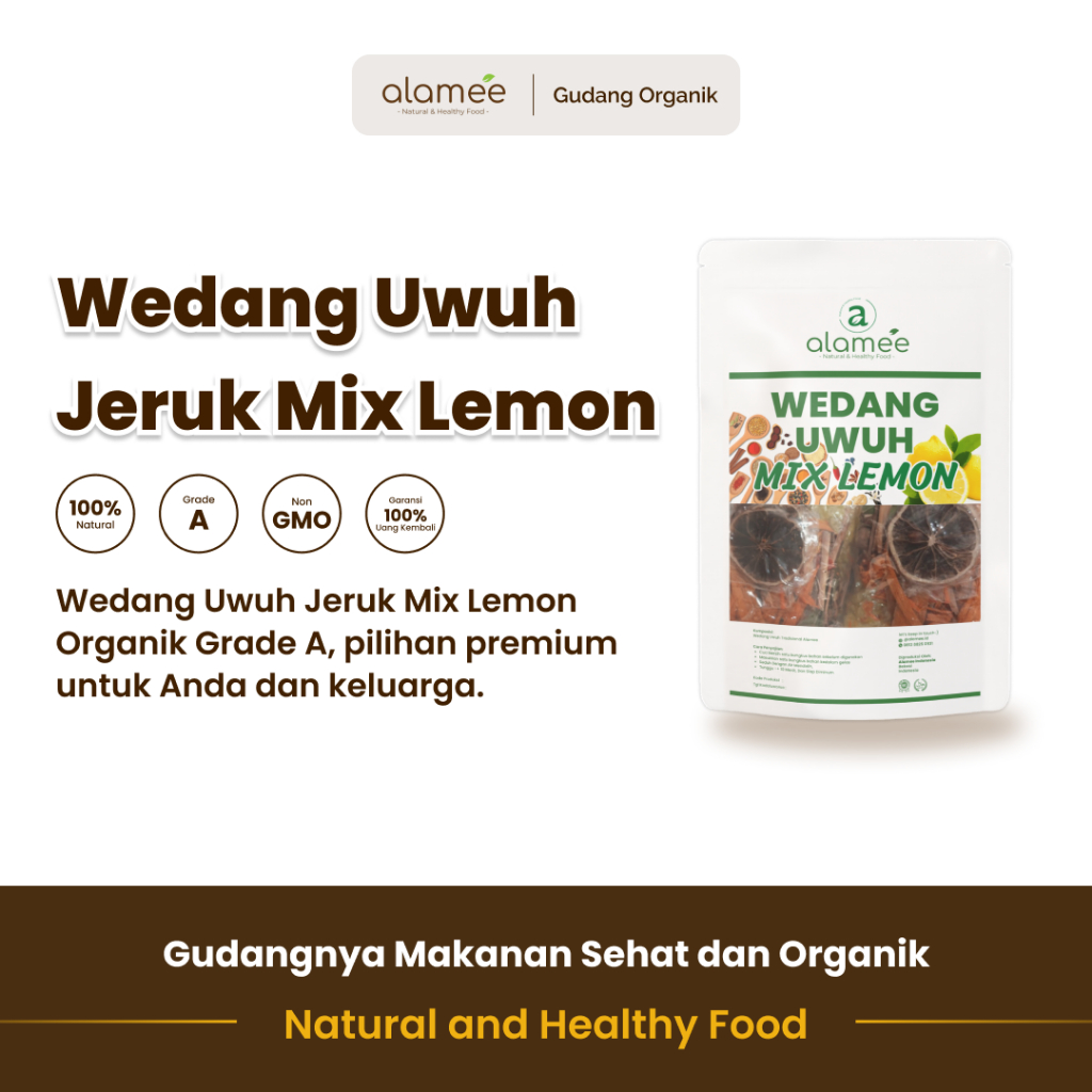 

alamee wedang uwuh jeruk lemon segar herbal alami rempah tradisional hangat vitamin c detoks