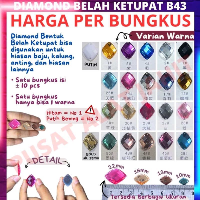 AKSESORIS ACCESSORIES DIAMON DIAMOND PERMATA AKRILIK KRISTAL CRYSTAL RESIN PAYET MANIK MANIK FANCY S