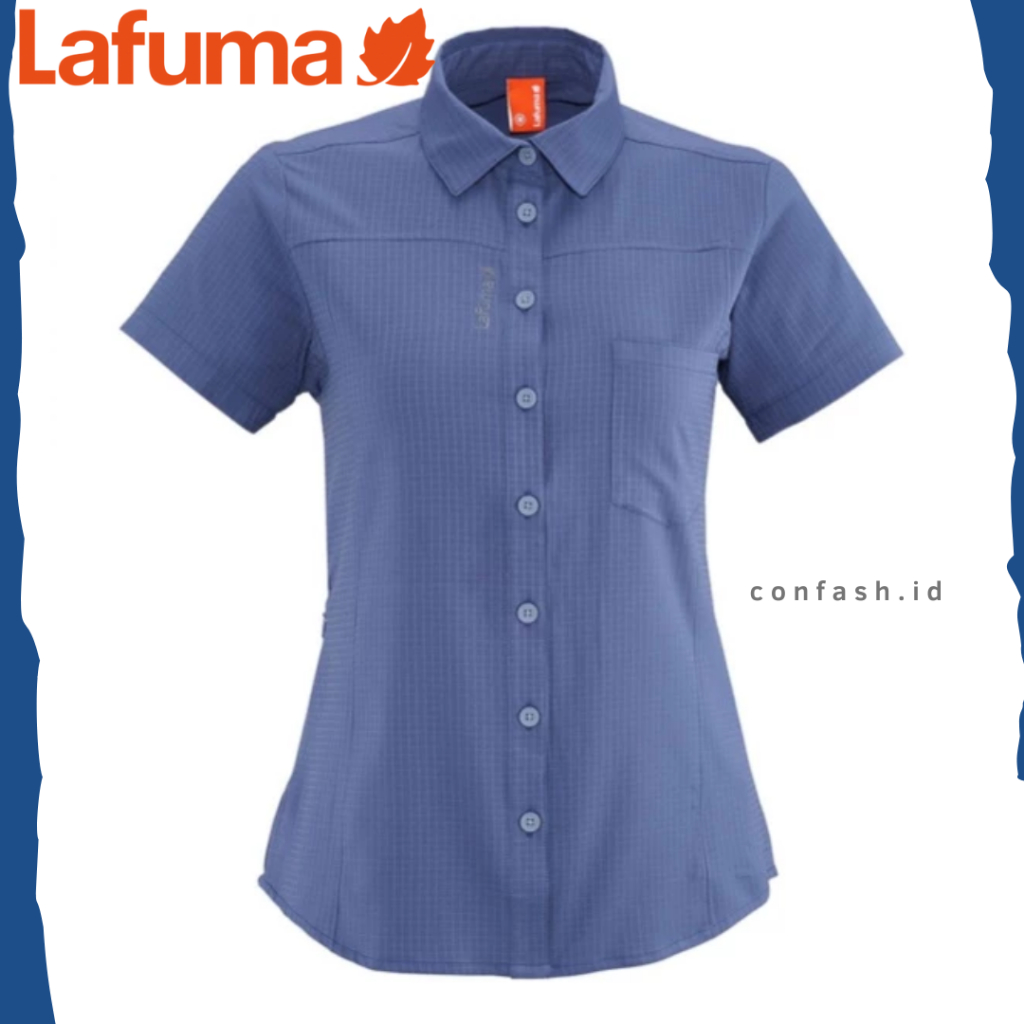 Lafuma Shirt LD Track Shirt Baju Blue Original Outdoor Daily Formal Summit Gunung