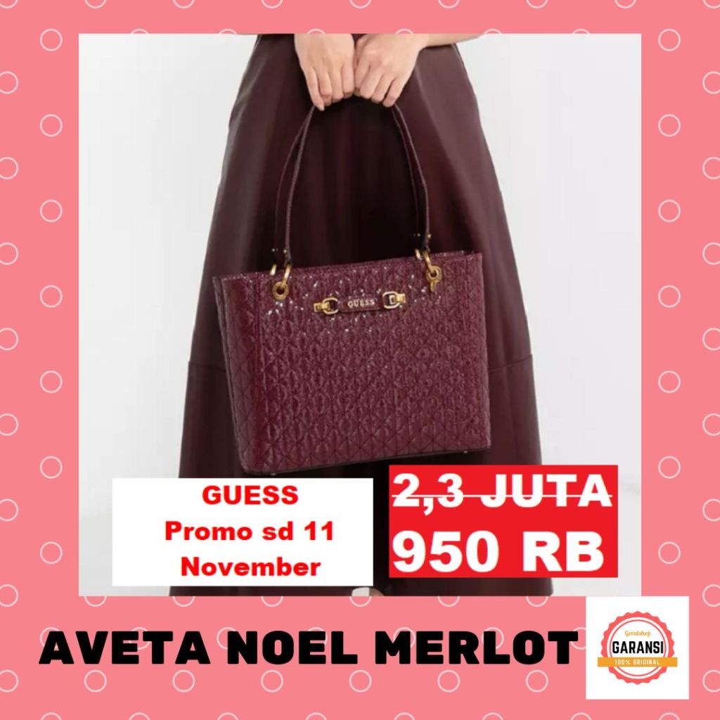 Tas tote bag Guess seri AVETA NOEL 100% Original Store