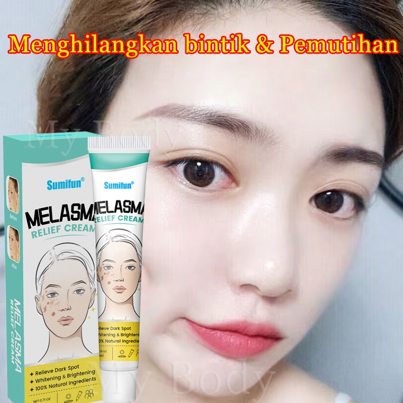 Cream penghilang flek hitam penghilang flek hitam di wajah 20g Whitening Freckle Cream / Krim Pemuti