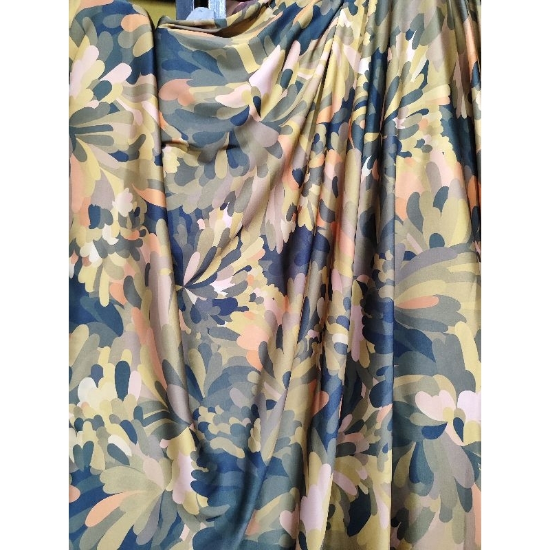 kain armany silk premium motif || kain satin armany silk premium || kain satin armani premium motif