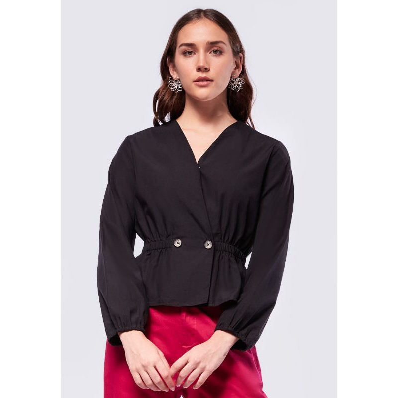 Et Cetera Blouse Wanita Black
