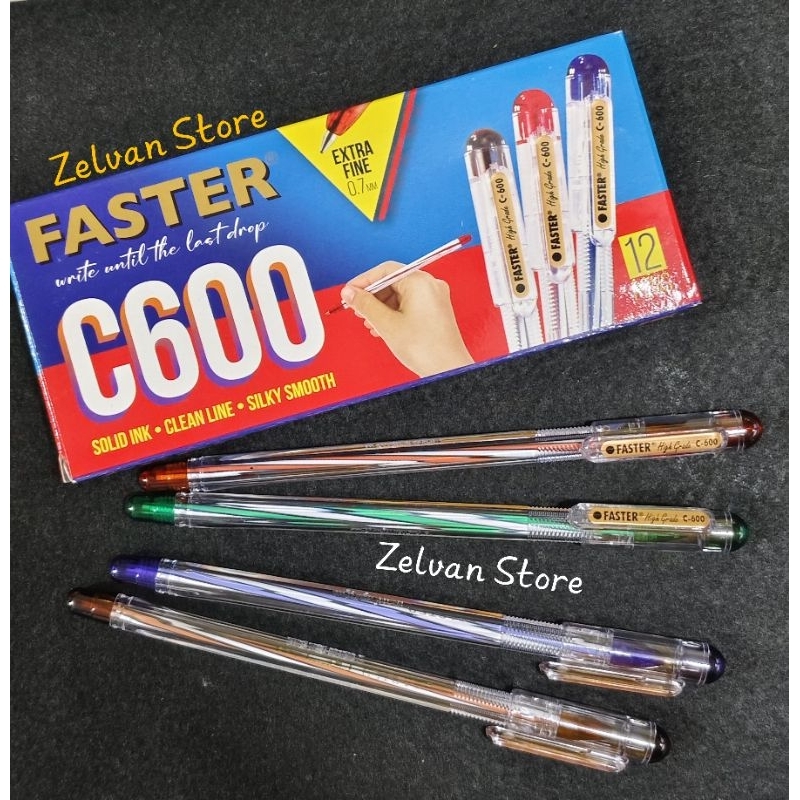 

Bolpen FASTER C600 (hitam)