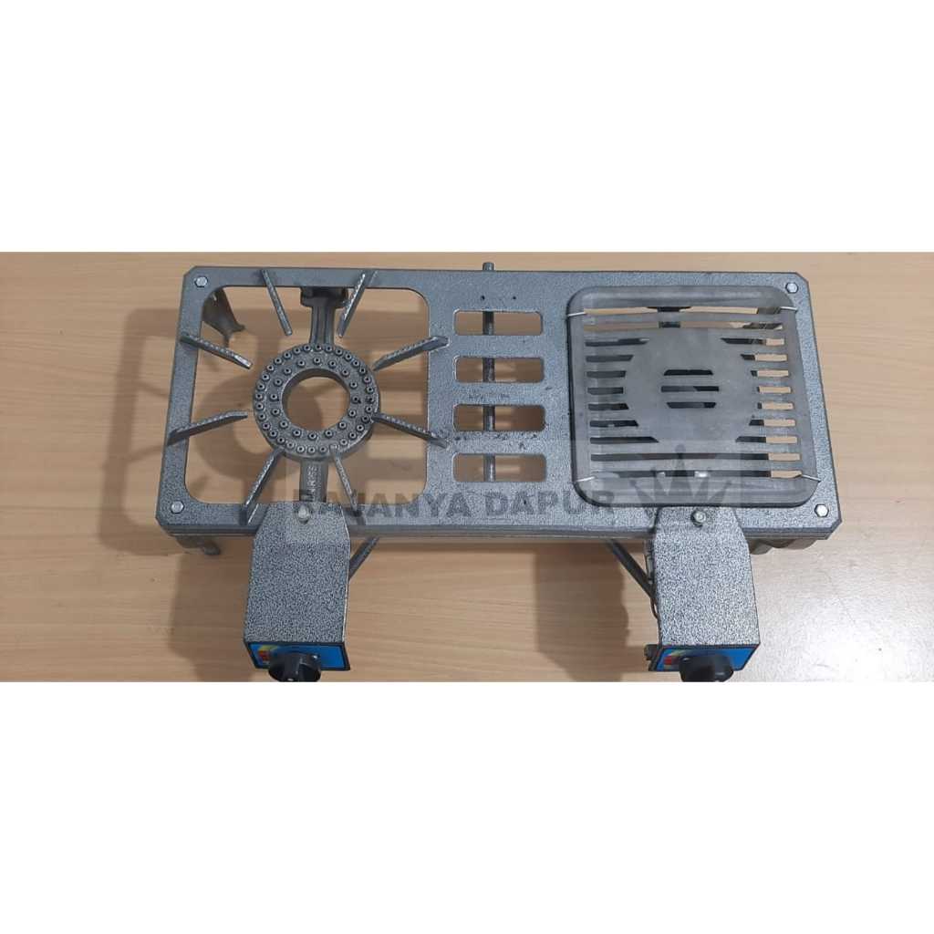 Kompor gas bodi cor sunrise SUN RISE tipe 201 auto 2 tungku SNI / kompor 2 mata sunrise - kompor 2