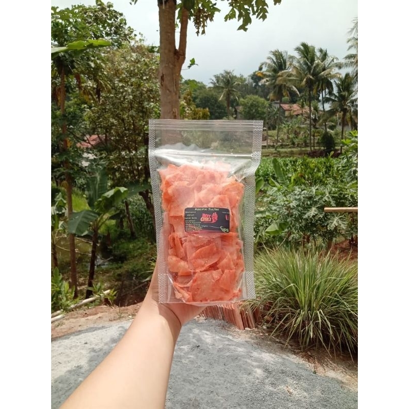

Keripik Kaca/Kirca Bermacam Varian Rasa dan Pedas Berlevel