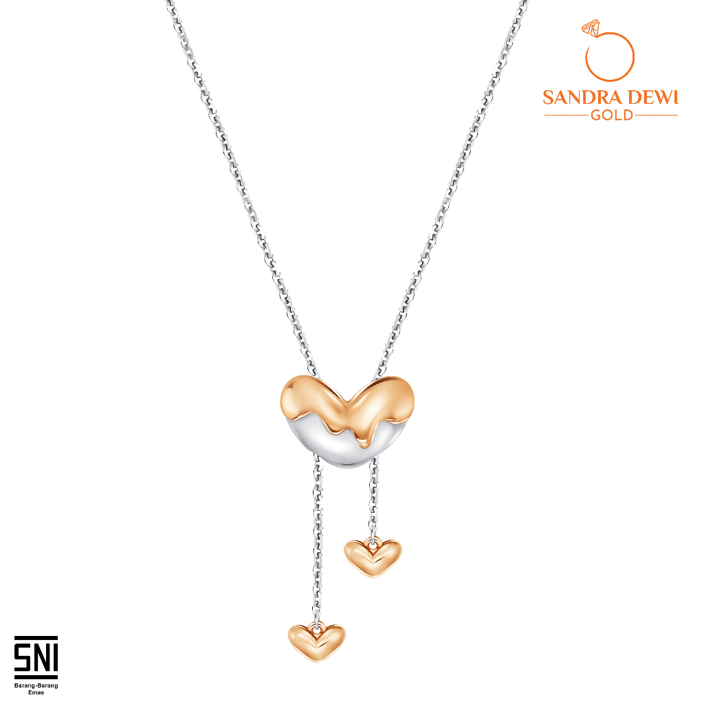 Kalung Sandra Dewi Gold Golden Love Melt Collections NC230250