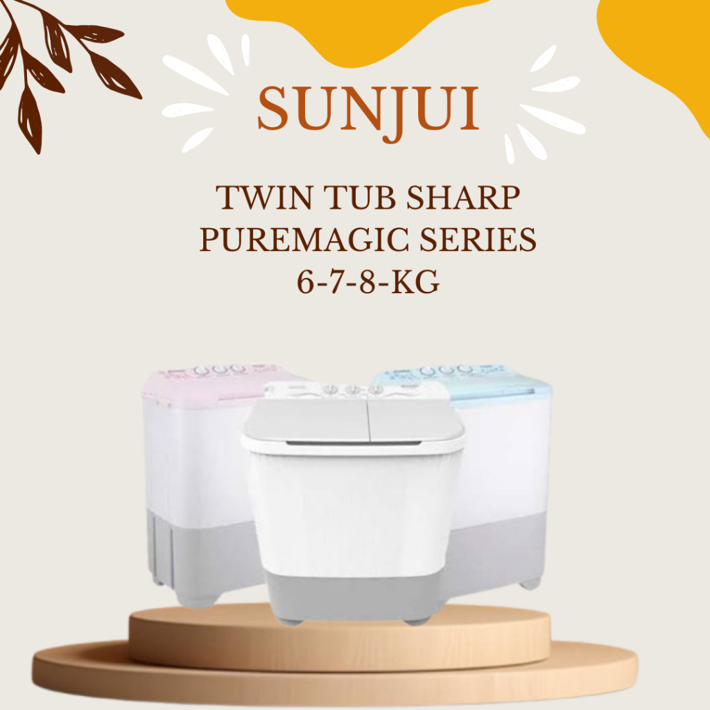 MESIN CUCI 2 TABUNG SHARP PUREMAGIC