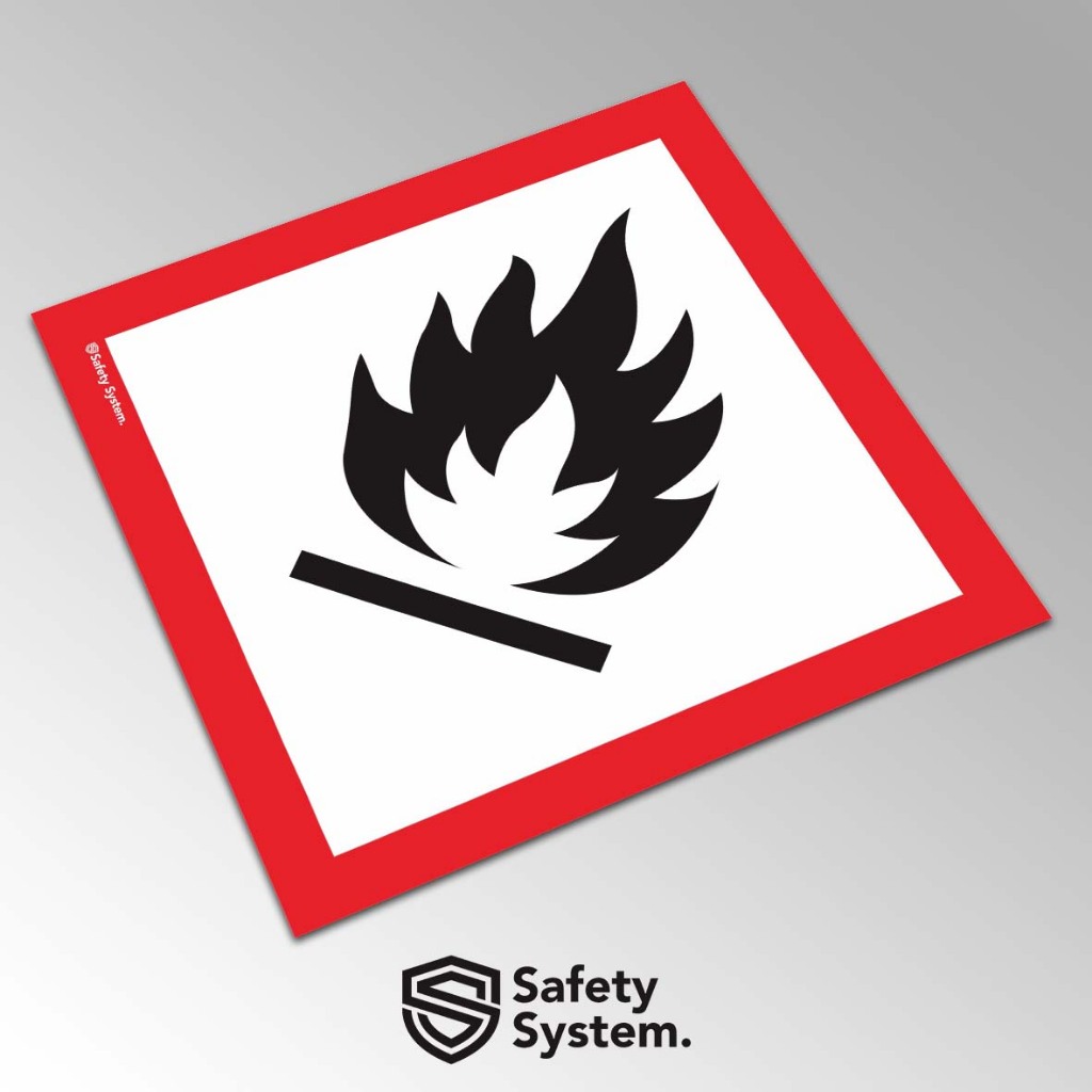 

Stiker Label Simbol B3 Kendaraan Pengangkut dan Tempat Penyimpanan Kemasan Bahan Berbahaya dan Beracun GHS PERMEN LH NO 03 2008 - Mudah Terbakar (Flammable)