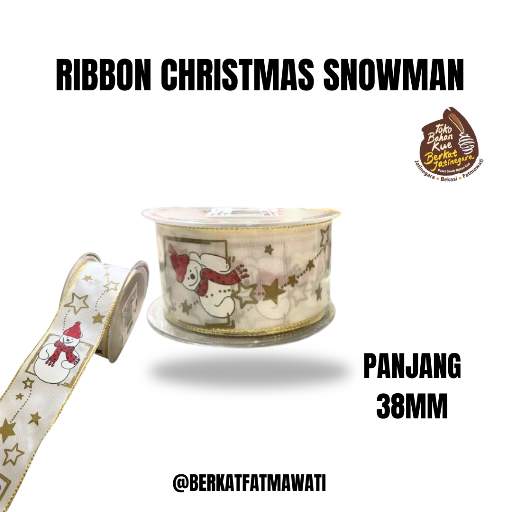 

PITA RIBBON NATAL 38 MM / PITA NATAL LUCU / PITA CHRISTMAS NATAL