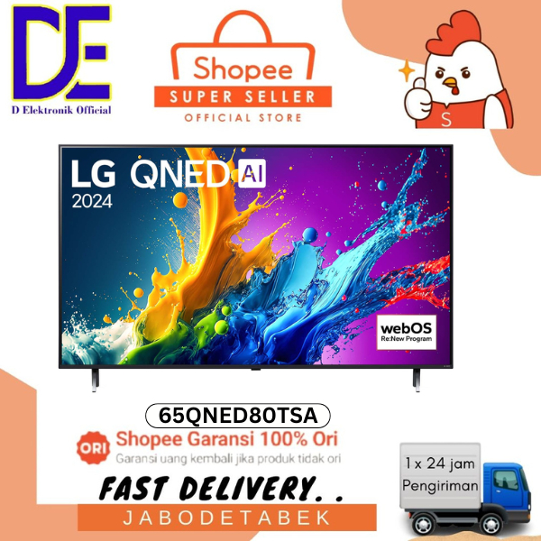 LG 65QNED80TSA Smart TV 4K LG QNED AI QNED80 65 Inch 2024