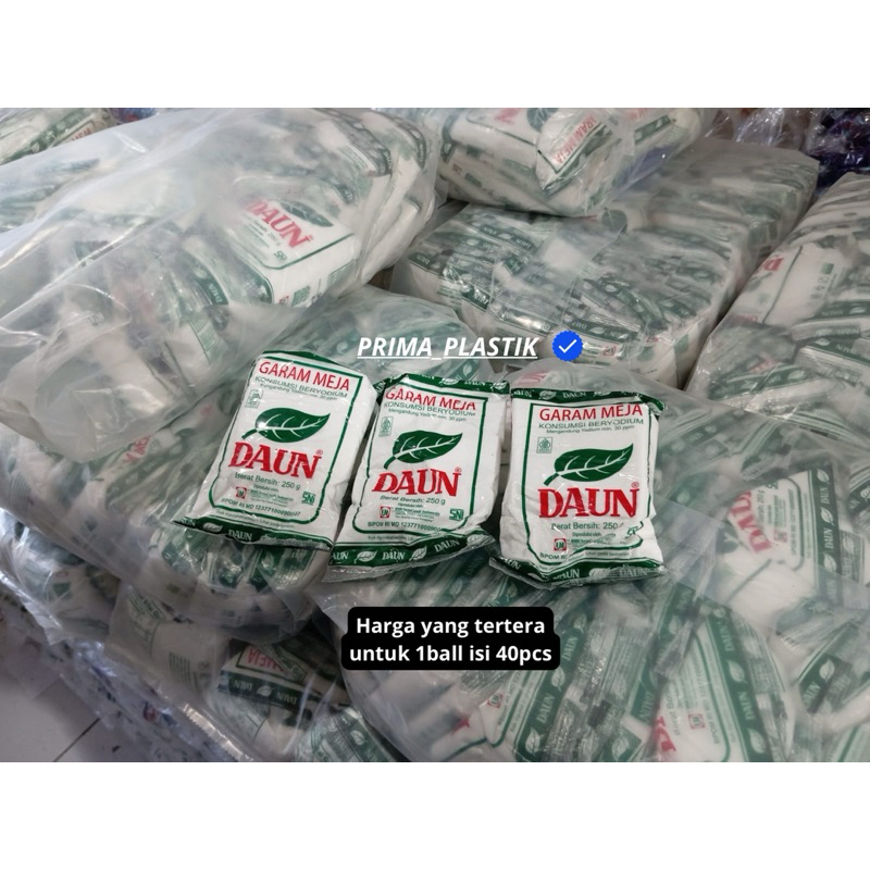 

Garam daun garam meja | Garam Meja Beryodium Cap Daun 1 Ball Isi 40 Pack