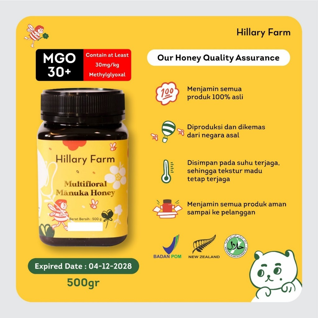 

Hillary Farm Multifloral Manuka Honey 500gr