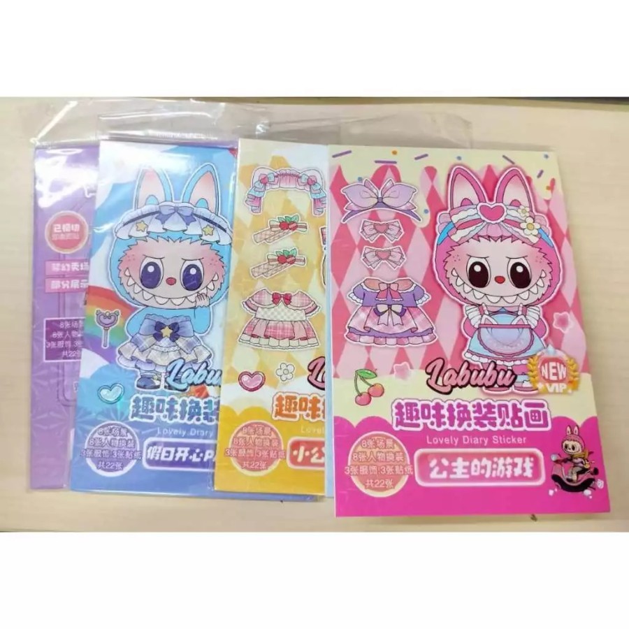 

Super Cute Buku Stiker - Sticker Book LABUBU Termurah Isi 20 Lembar