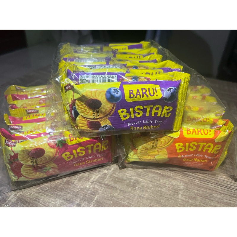 

Bistar Biskuit Perpak 16gr x 10 Pcs