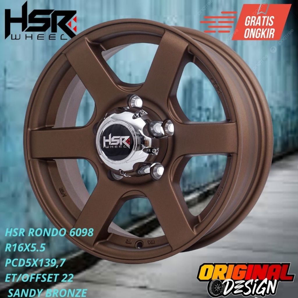 Velg mobil ring 16 pelek HSR RONDO R16 Untuk feroza , taft , katana