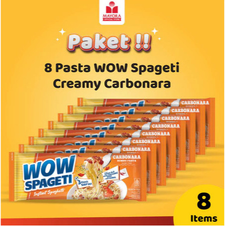 

PAKET 8 Pasta WOW Spageti Creamy Carbonara