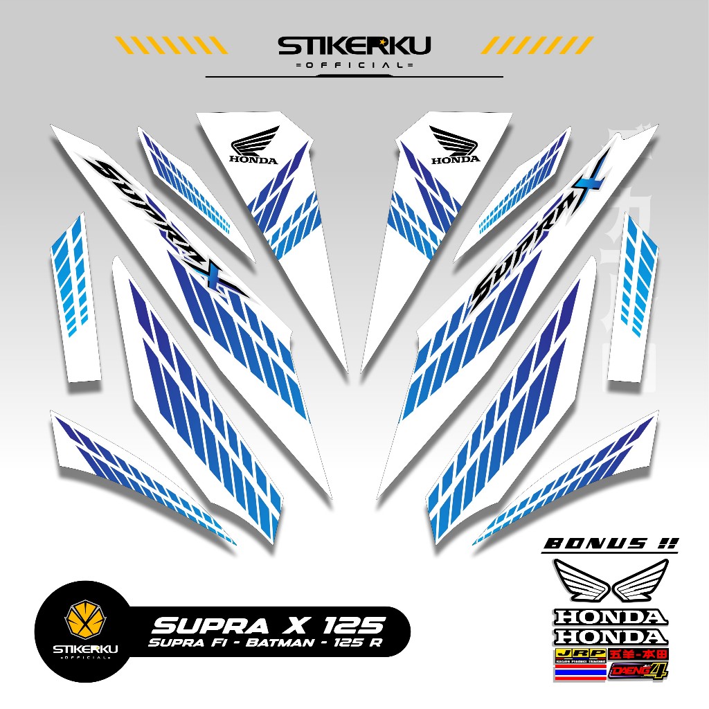 STRIPING SUPRA X 125 MOTIF X82 STIKER SUPRA BATMAN 125 2008 2013 STICKER WAVE 125 STIKERKU DECAL