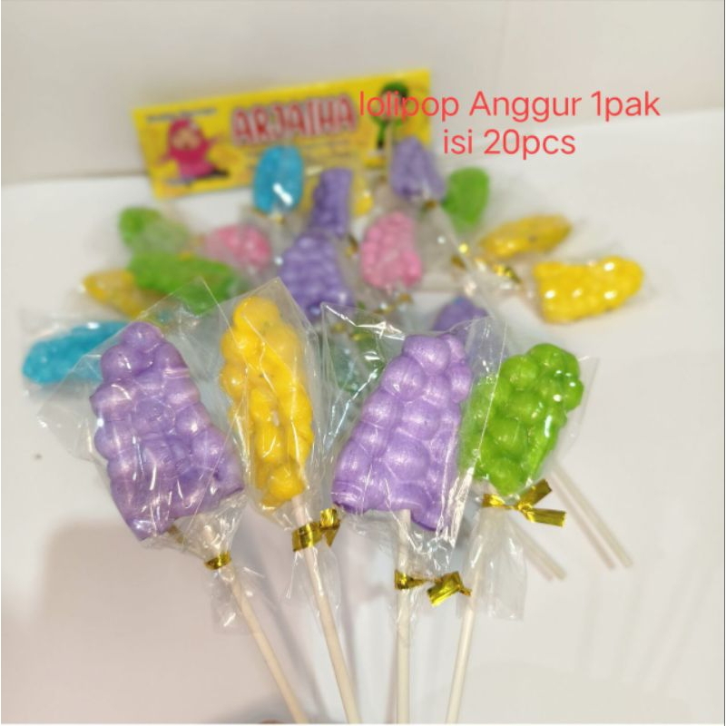 

PERMEN LOLIPOP ANGGUR 3 CM ISI 20 PCS HARGA GROSIR