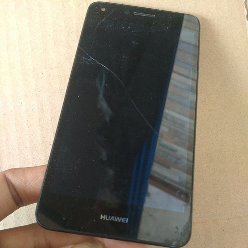Lcd tc retak hp HUAWEI CUN-L22 ORI cabutan normal