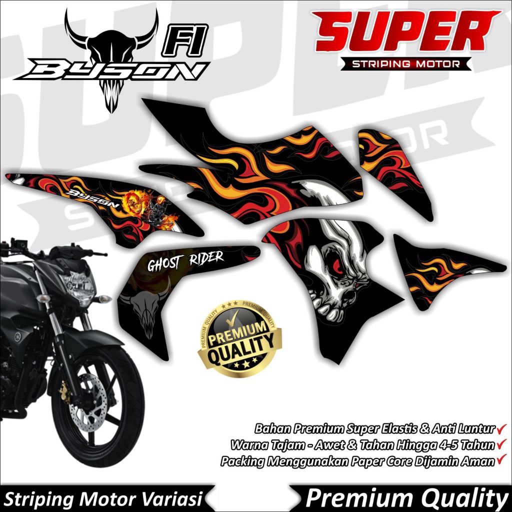 Stiker Byson FI New Anti Luntur keren Striping Byson Striping Byson FI NEW Striping Yamaha Byson FI 
