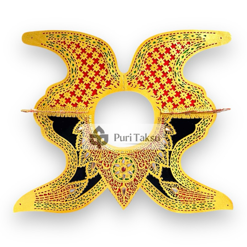 Simping Tari Bali Kreasi / Hiasan Leher Karnaval, Modifikasi & Pengantin bahan Kulit Sapi Pilihan