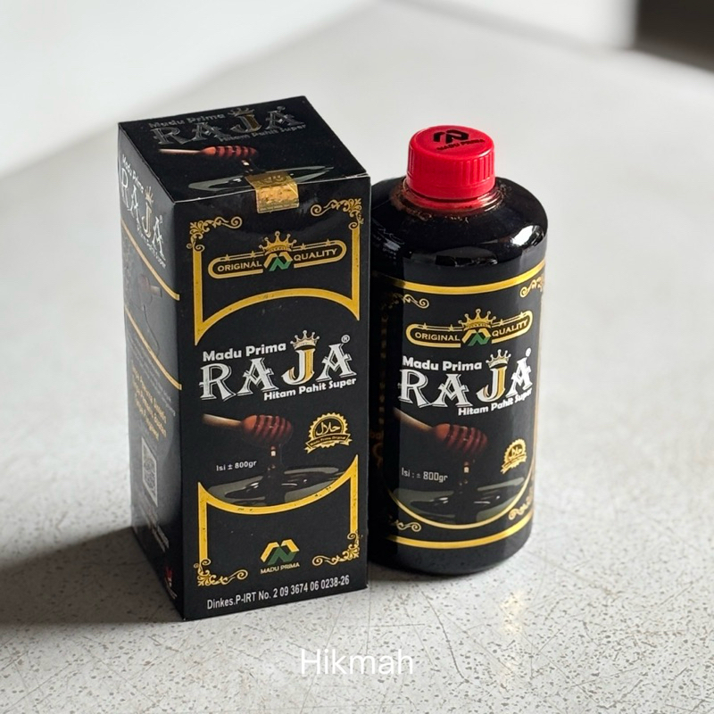 

Madu Prima Raja Hitam pahit super ukuran 800 grm