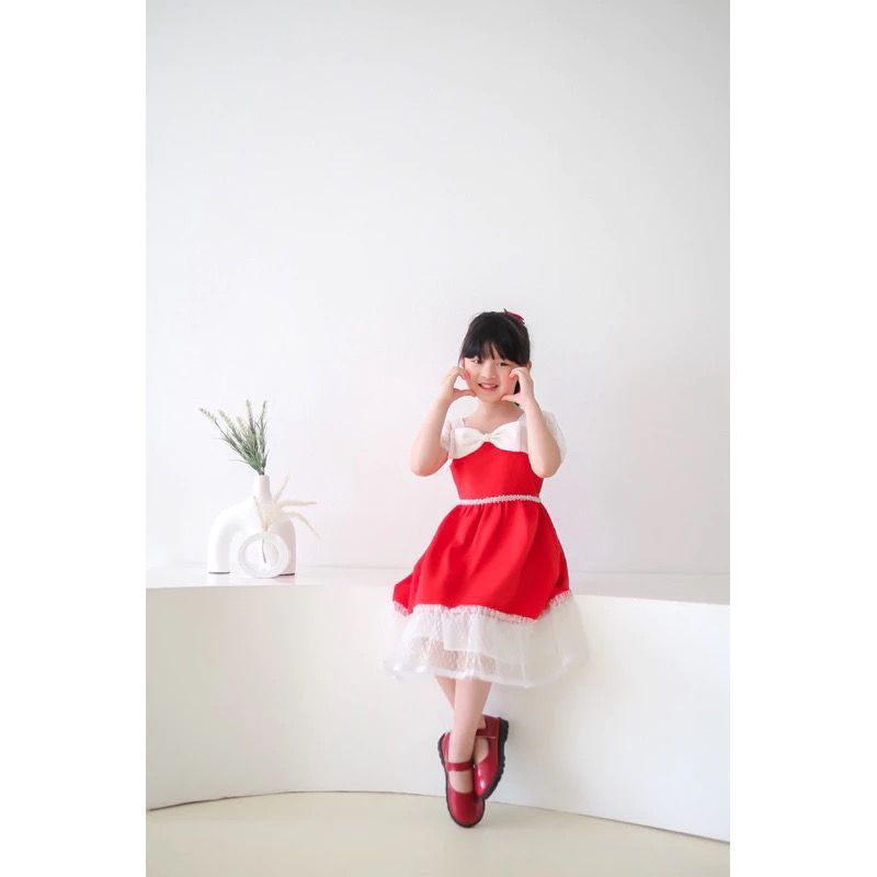 Balloon dress anak  - Jinggle Christmas Dress