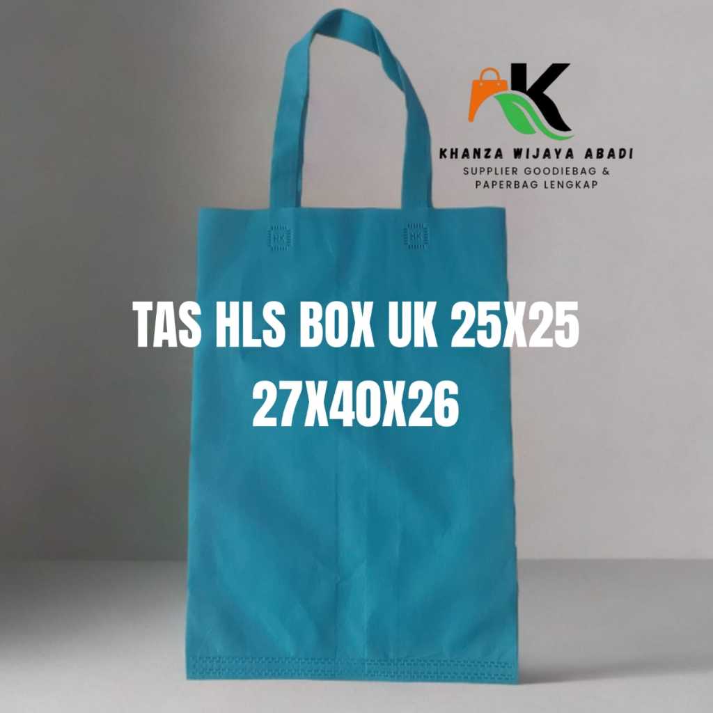 

Tas box 25 x 25 tas hajatan syukuran kain spunbond goodiebag kado / HLS uk 25
