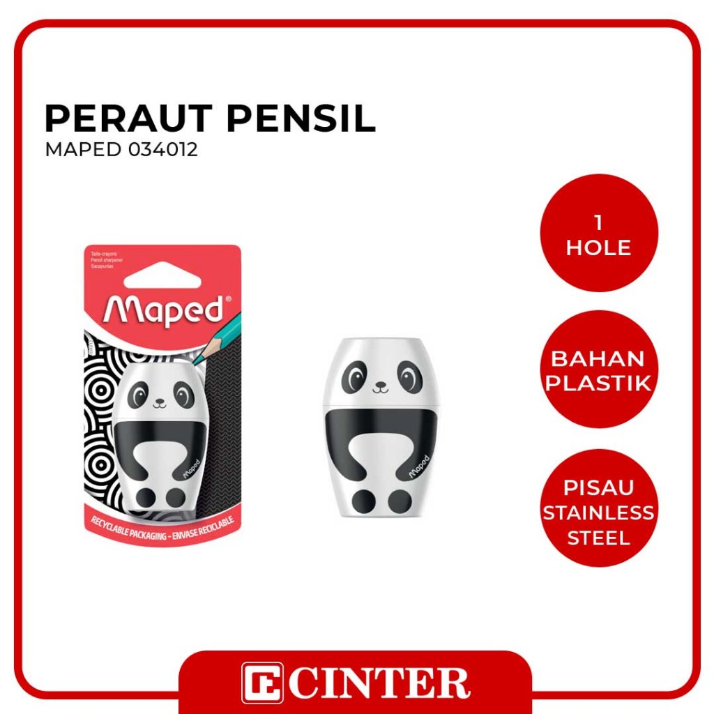 

MAPED - Peruncing / Shapener 034012 Shakky Fancy 1 Hole Canister