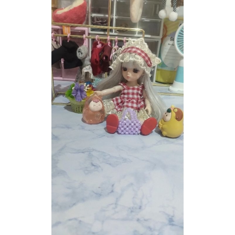 dress set bando boneka bjd yuna