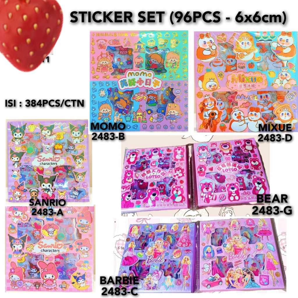 

STIKER MOMO ISI 100pc MOTIF RANDOM KEMASAN BOX BARANG READY STCOK