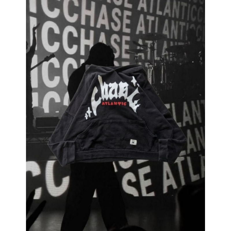 HOODIE REWORK CROP BOXY CHASE ATLANTIC