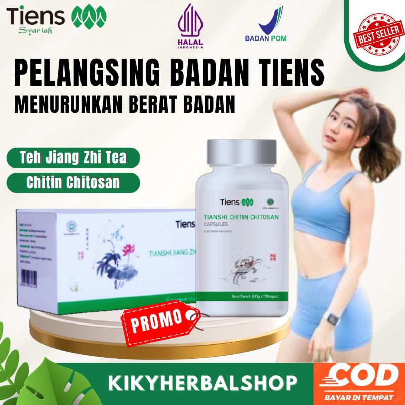 Tiens Pelangsing Badan Menurunkan Berat Badan Tanpa Diet Tiens Jiang Zhi Tea + Chitosan