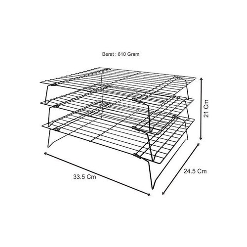 cooling rak 3 susun/cooling rak kue/rak pendingin kue