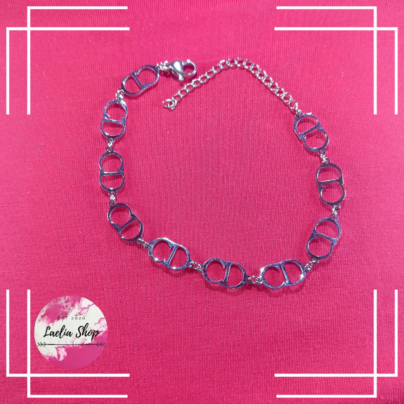 [Laelia Jewelry] Gelang Tangan Dior Huruf CD Titanium Import Asli Anti Karat Tidak Luntur Original A