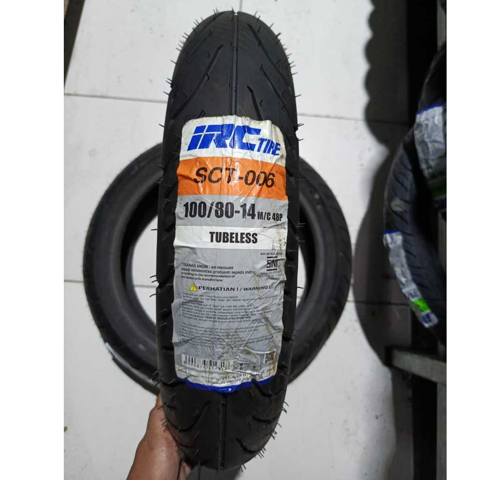 Ban Tubeless IRC 100/80-14 SCT-006 // ban depan PCX 150