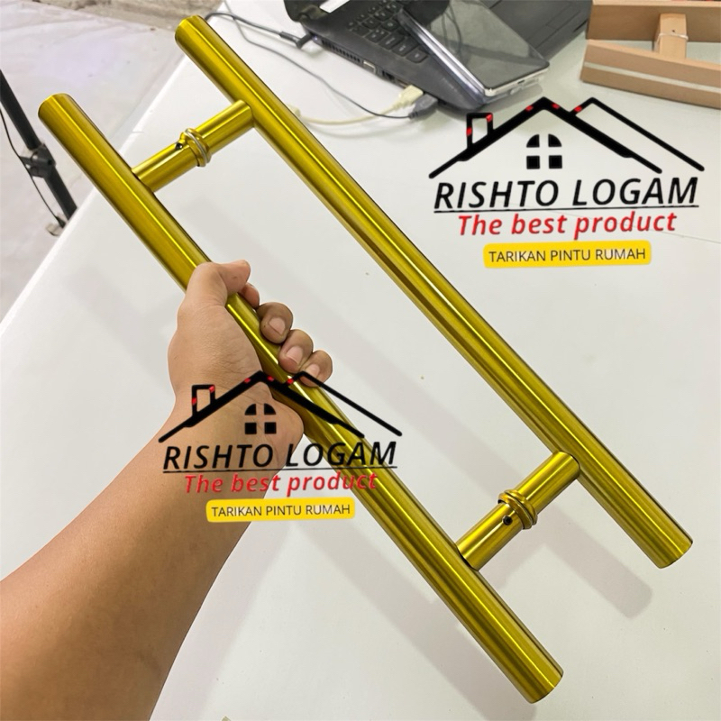 Handle Pintu Baut Tembus Tarikan Pintu Rumah Minimalis Gagang Pintu Kaca Aluminium Kayu