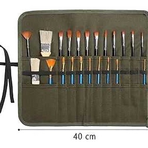 

KF7 skyists brush holdertempat kuas roll up 22 holes kuas tidak termasuk
