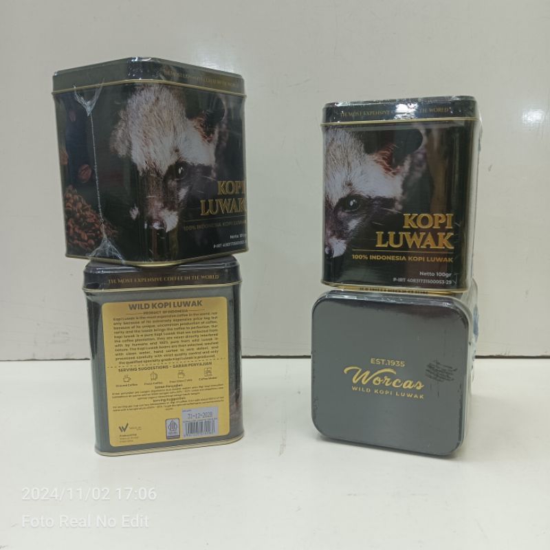 

Worcas Wild Kopi Luwak Tin Can Sumatran Black