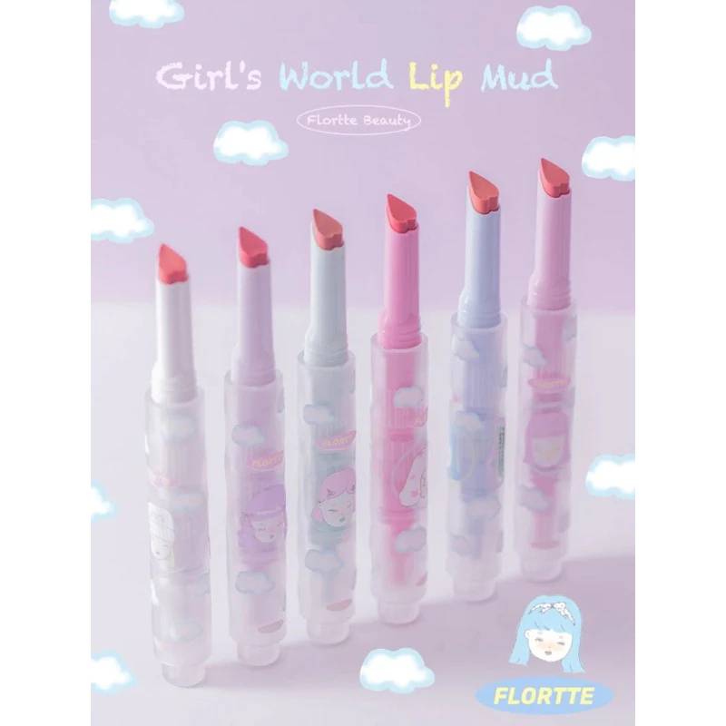 [ORI READY STOCK] Flortte Wackky Velvet Lip Mud