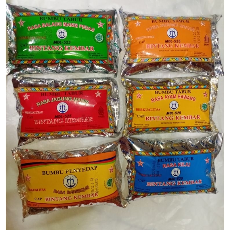 

BINTANG KEMBAR 250 gr ( Bumbu basreng)