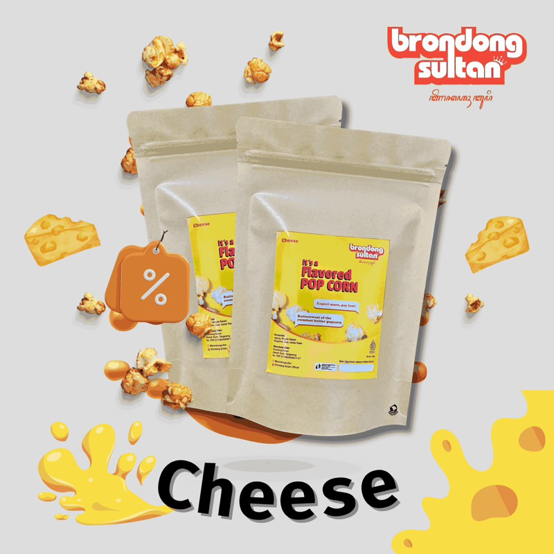 

Popcorn Keju Popcorn Cheese Snack Camilan Kemasan Pouch by Brondong Sultan