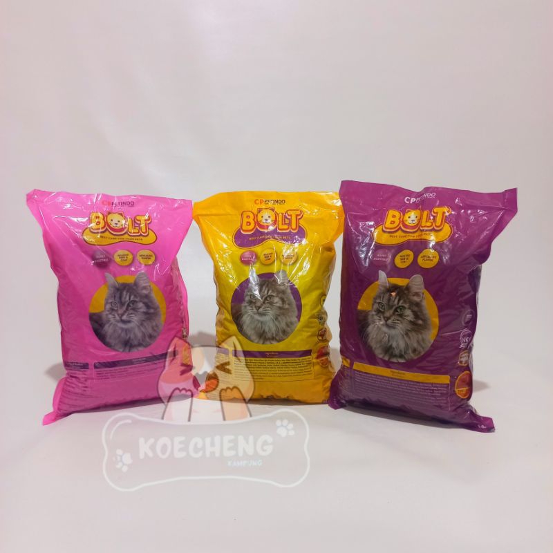 BOLT PAKAN KUCING DEWASA repack 500gr